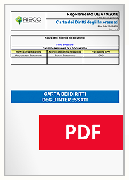 Visualizza e scarica Carta dei Diritti Degli Interessati